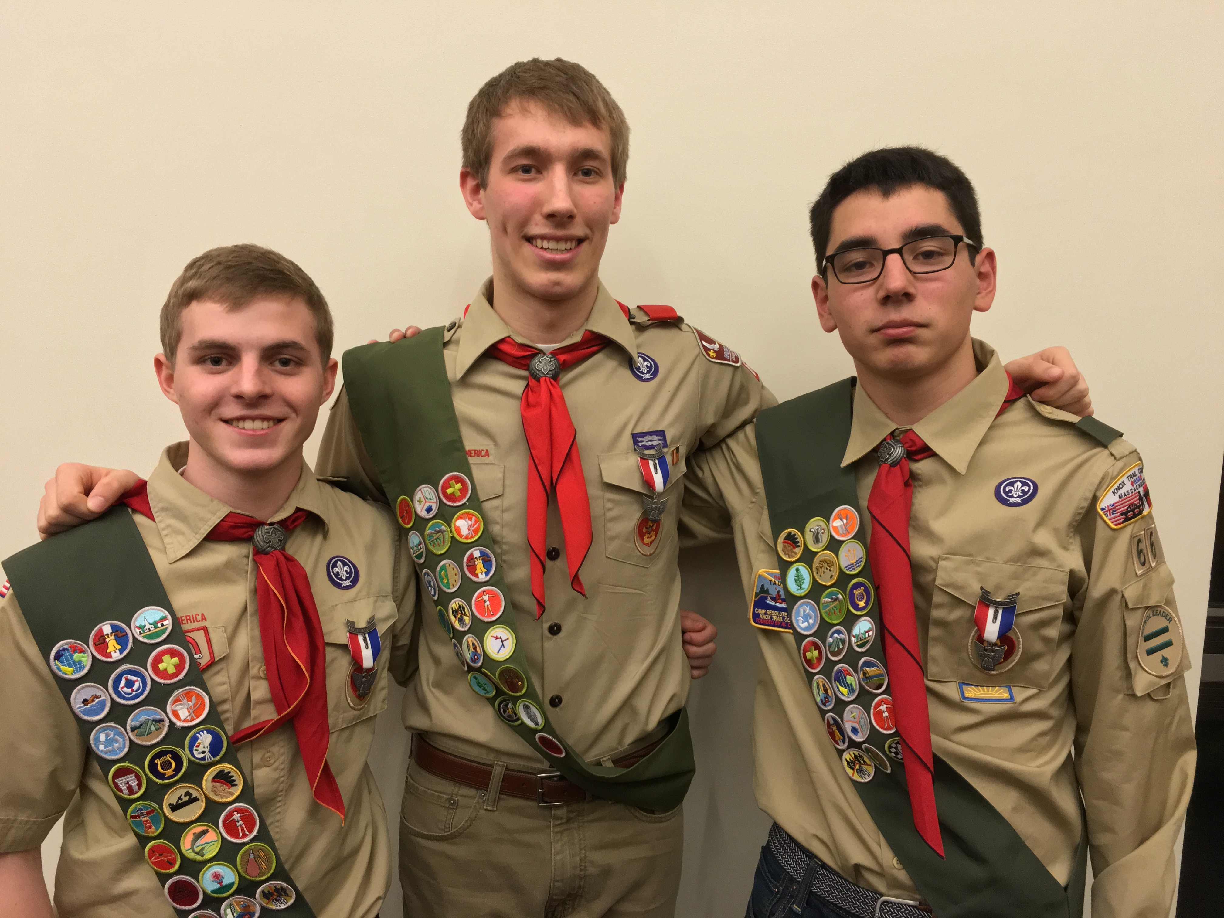 eagle scout medal placement