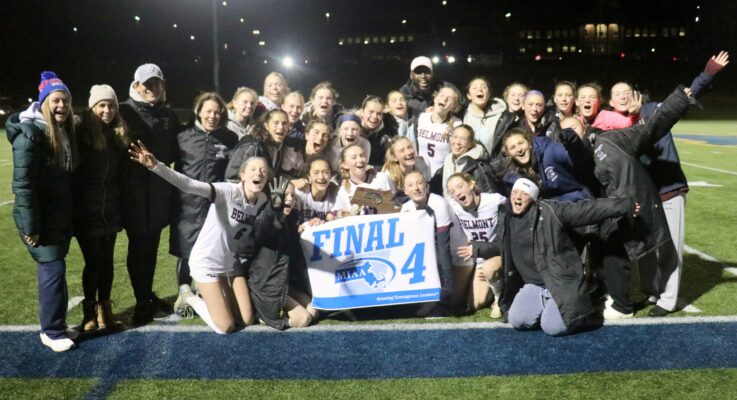 Final Four! Belmont Girls Upend #1 Needham, 4-2, To Meet Natick In State Div. 1 Semifinals, Tuesday, Nov. 18
